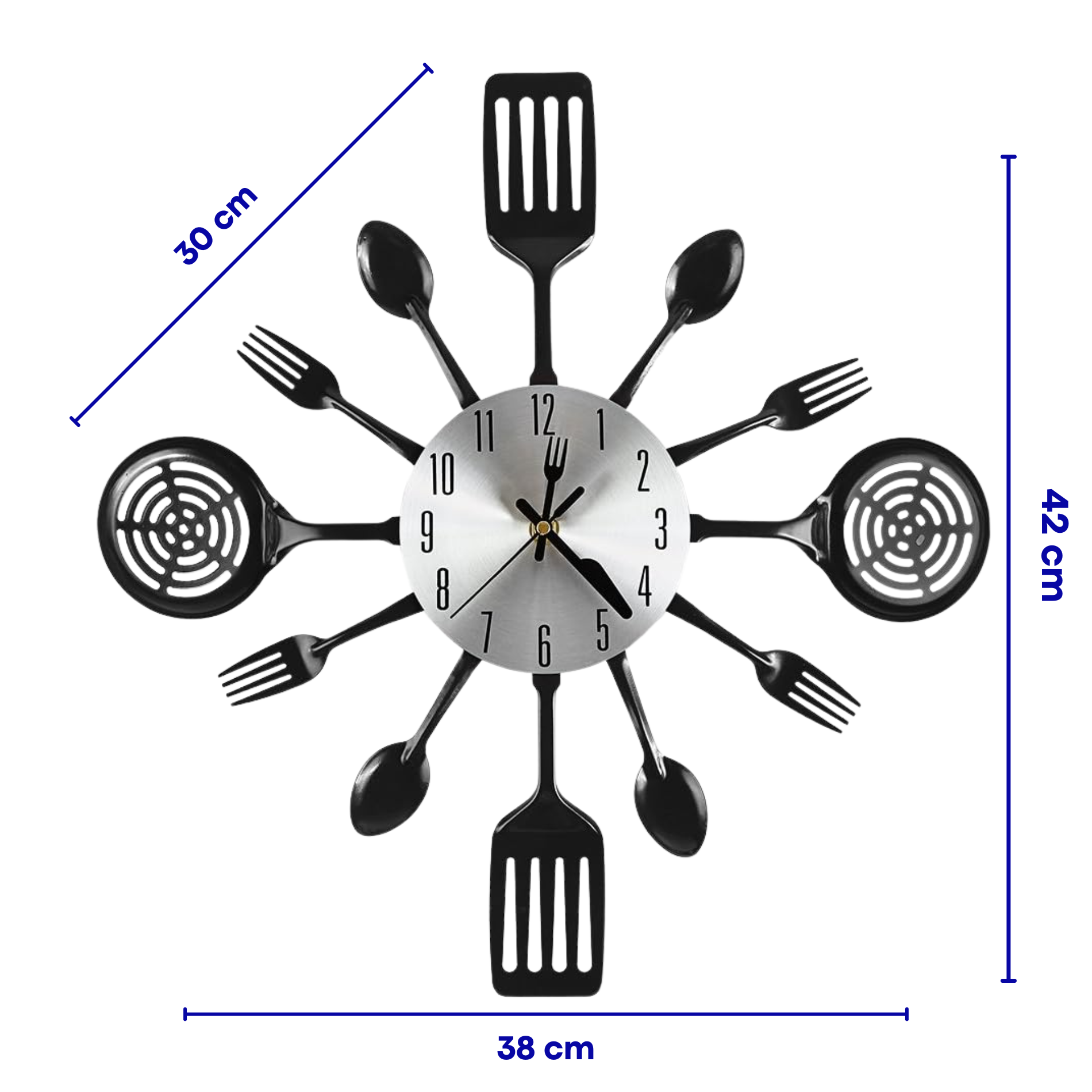 Wandklok 41 cm Bestek