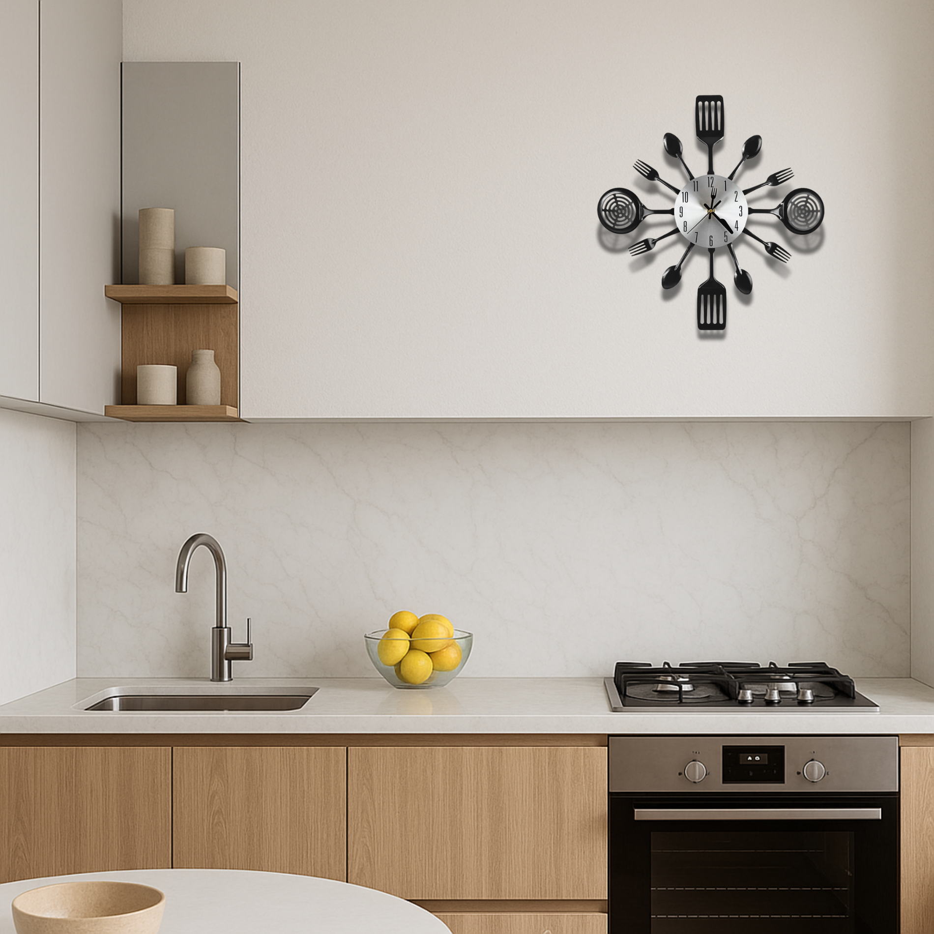 Wandklok 41 cm Bestek