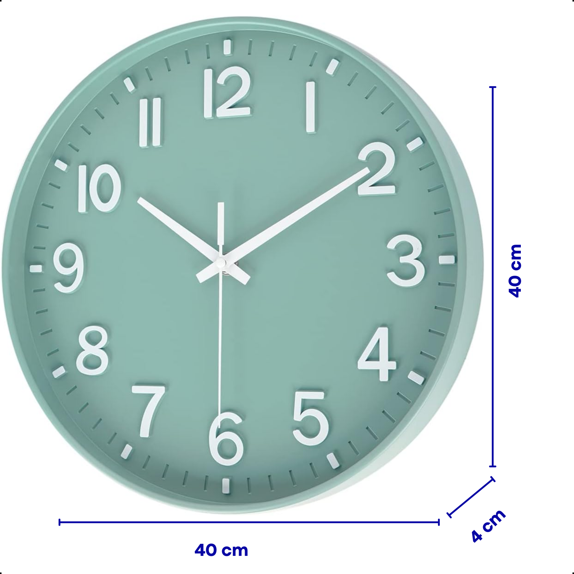 Wanduhr 40cm Beam Grün