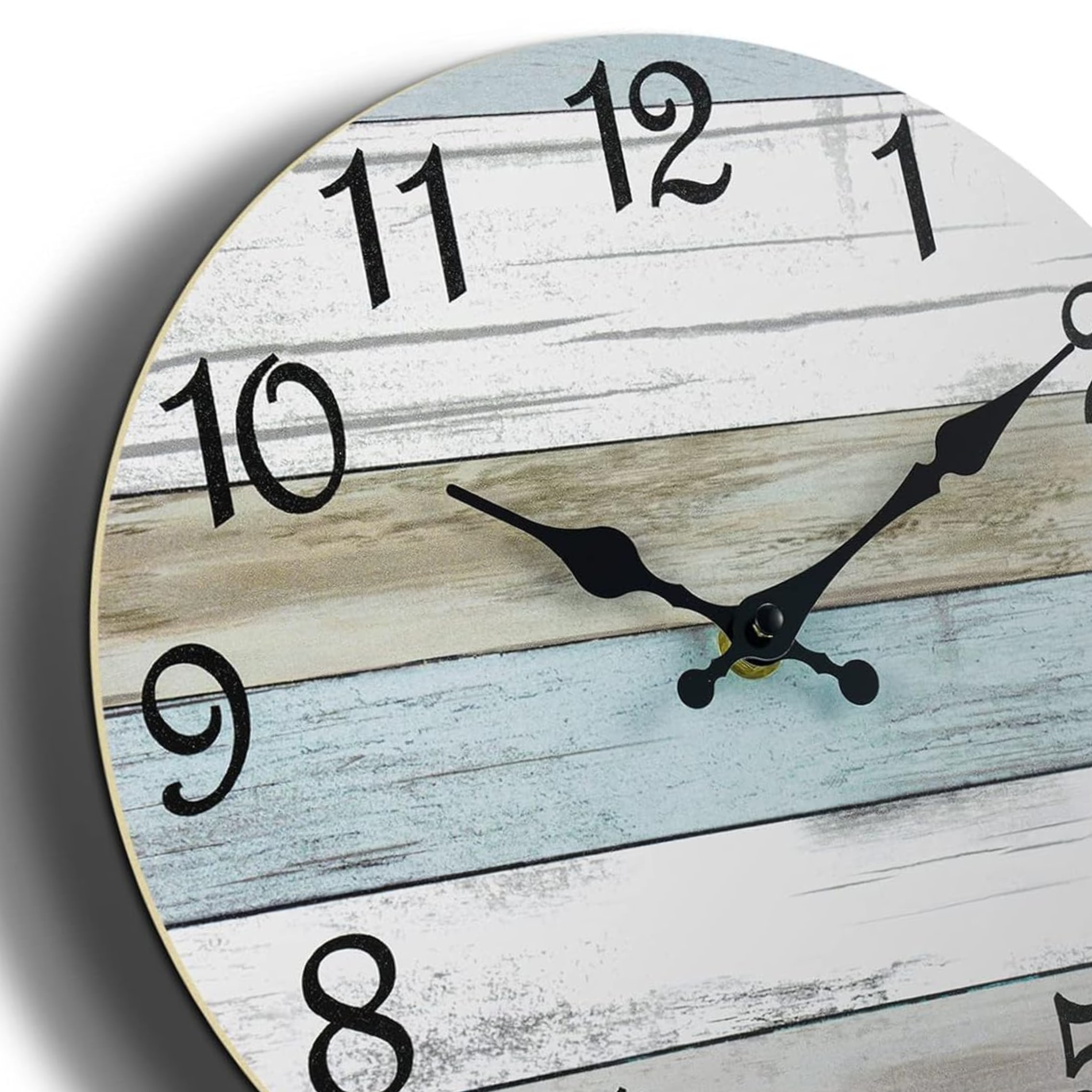 Wandklok 24.5cm Wit Blauw Crème